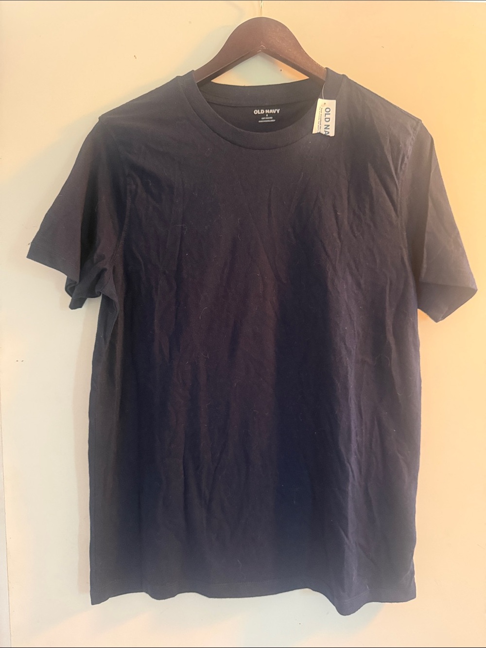 Old Navy Men's Navy Blue Soft Washed Short-Sleeve Crew Neck T-Shirt Sz S NWT